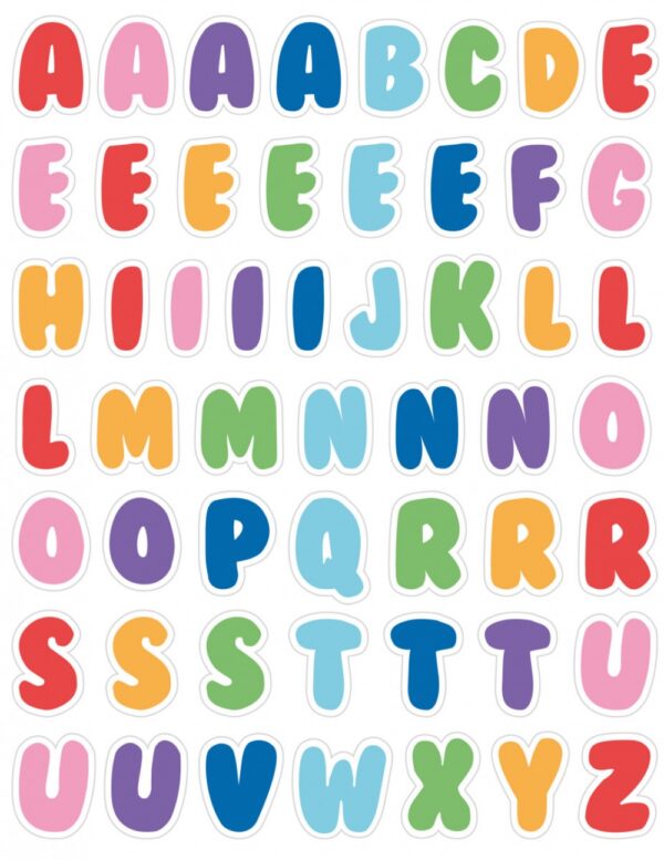 Set 206 de stickere refolosibile - Litere si cifre magice