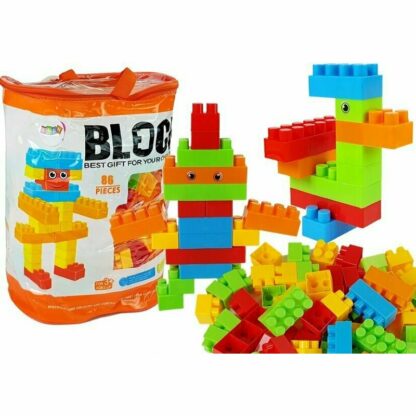 lean toys blocuri de constructie set 86 piese cu plasa 1249820 4