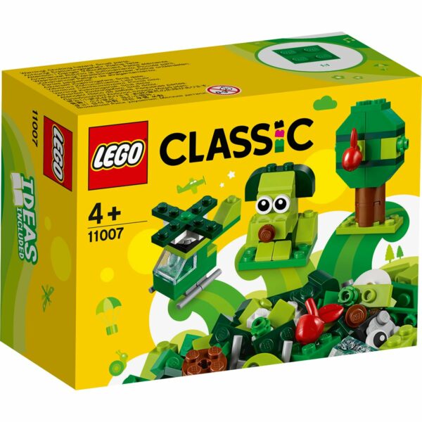 lg11007 001w lego classic caramizi creative verzi 11007