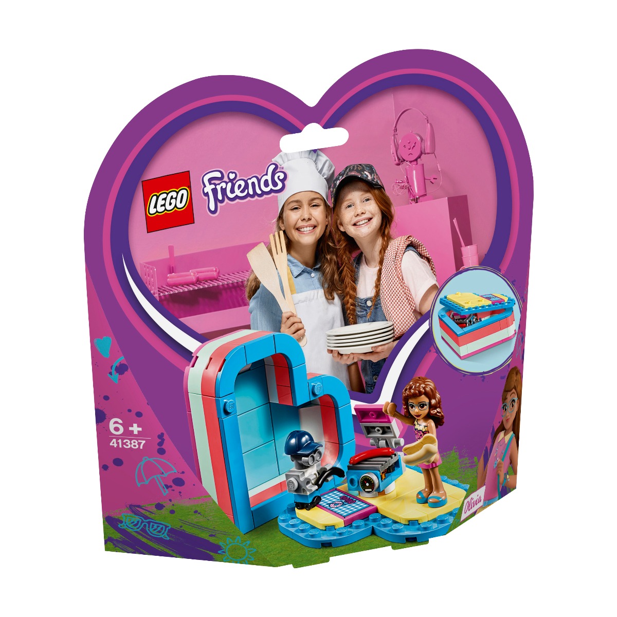 LEGO? Friends - Cutia de vara in forma de inima a Oliviei (41387)