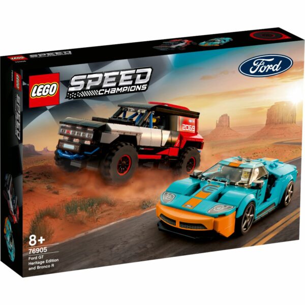lg76905 001w lego speed champions ford gt heritage edition si bronco r 76905
