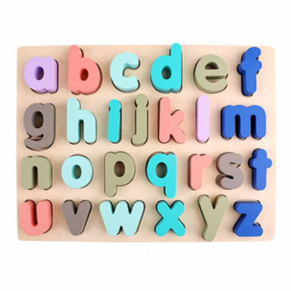 Puzzle Alfabet Litere de Mana, Pastel