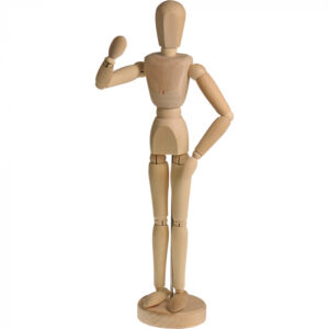 Manechin din lemn de ienupar, 30 cm