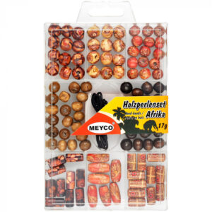 Margele din lemn pentru bratari si coliere, simboluri Africa, 17g