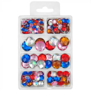 Mix semisfere colorate, 6-18mm, 30 gr, 230 buc