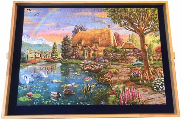 masa deluxe pentru puzzle de 1500 de piese cu 3 tavi pentru sortare 4