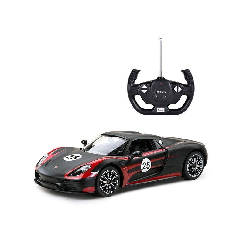 Masina cu telecomanda Rastar Porsche 918 Spyder Performance 1:14, Negru 1 Masina cu telecomanda Rastar Porsche 918 Spyder Performance 1:14, Negru