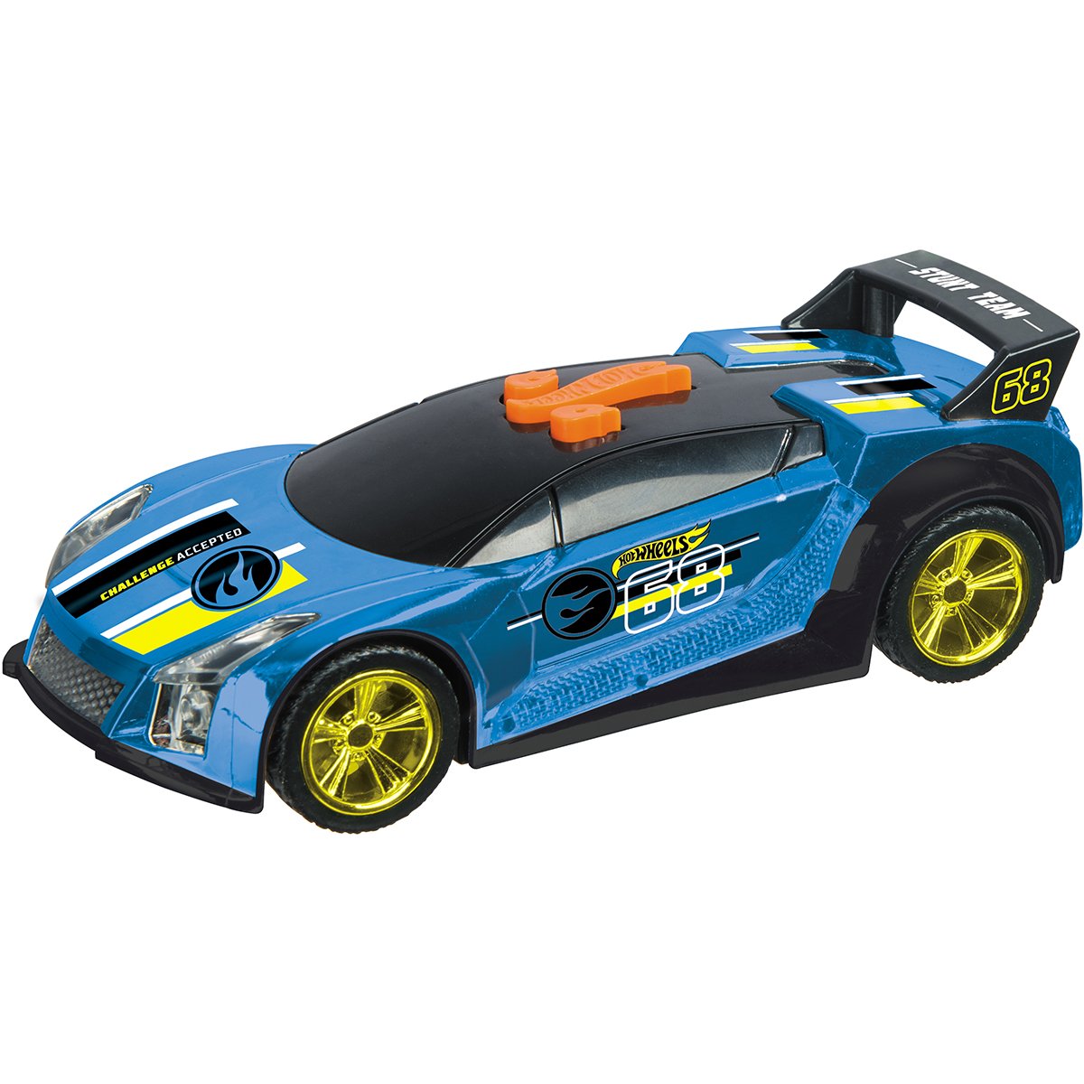Masinuta cu lumini si sunete Hot Wheels, Quick and Sik, Albastru