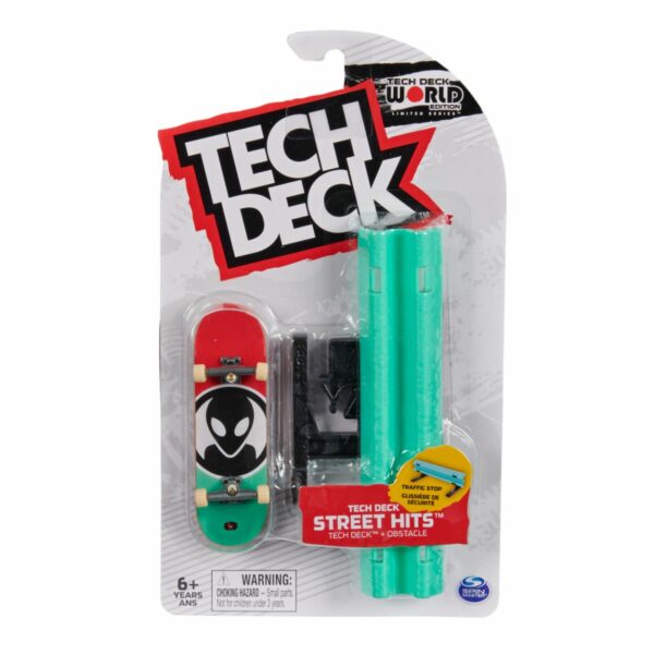 mini placa skateboard tech deck alien cu obstacol inclus 20125335 1
