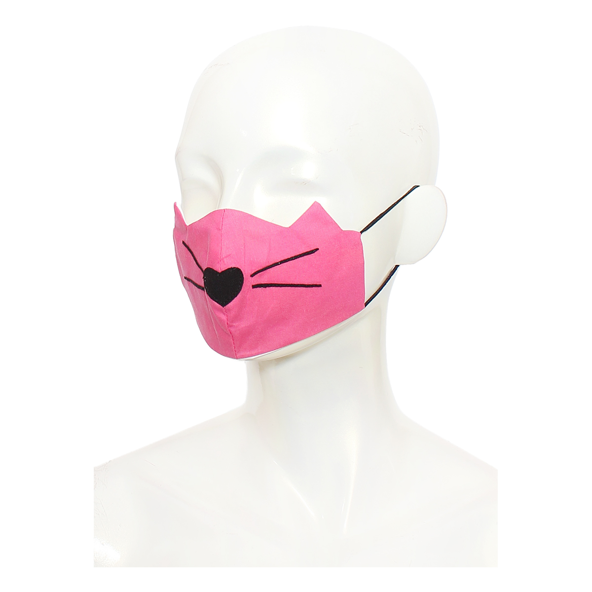 Masca de fata, copii 6-12 ani, forma anatomica, reutilizabila, Noriel, Pisicuta 1 Masca de fata, copii 6-12 ani, forma anatomica, reutilizabila, Noriel, Pisicuta