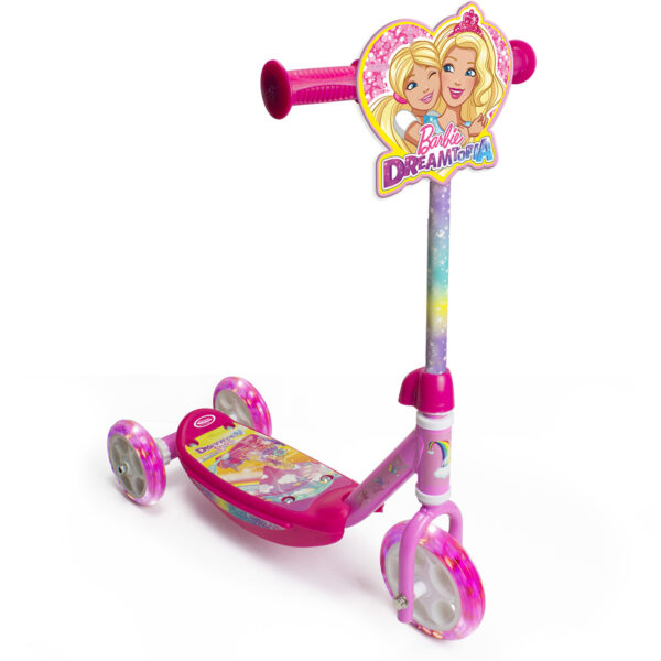 Trotineta cu 3 roti Barbie Dreamtopia, Roz