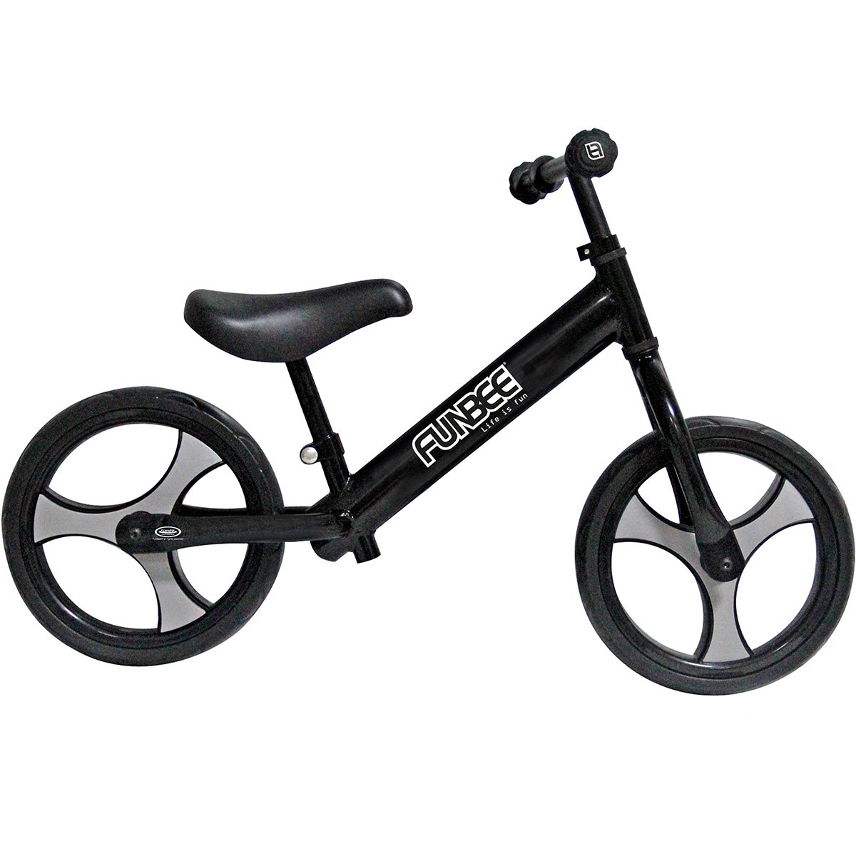 Bicicleta vintage fara pedale Funbee, Negru, 12 inch