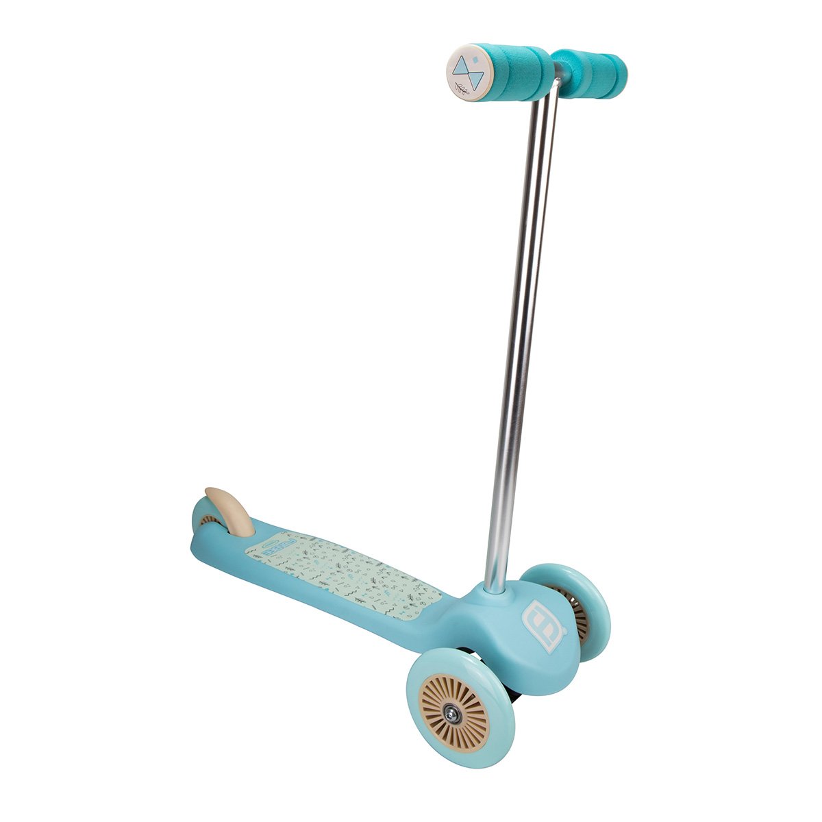 Trotineta cu 3 roti si ghidon flexibil Funbee, Alb