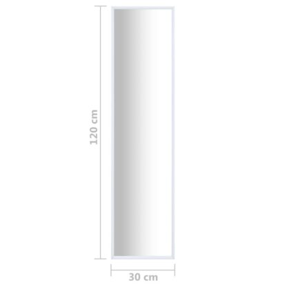 oglinda alb 120x30 cm 4