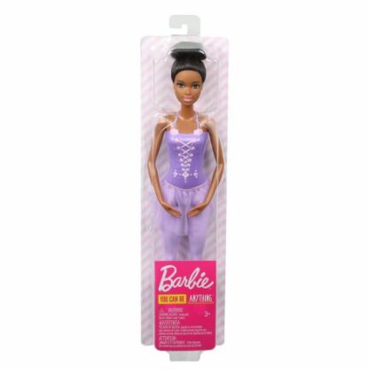 papusa barbie balerina creola cu costum lila