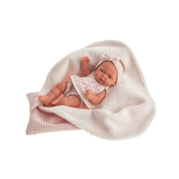 papusa bebe realist pitu in saculet de dormit corp anatomic roz antonio juan scaled