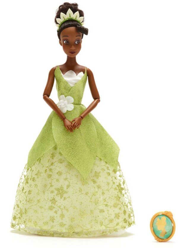 Papusa Printesa Disney Tiana cu pandantiv