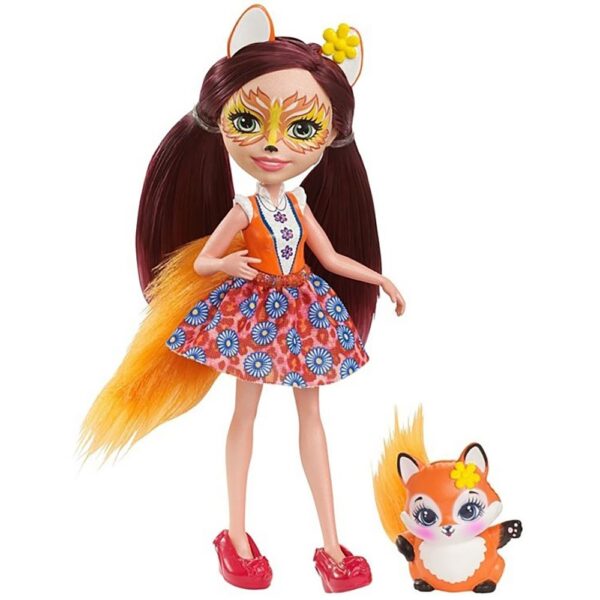 papusa enchantimals by mattel felicity fox cu figurina 1