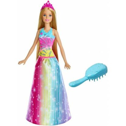 papusa mattel barbie dreamtopia printesa cu perie