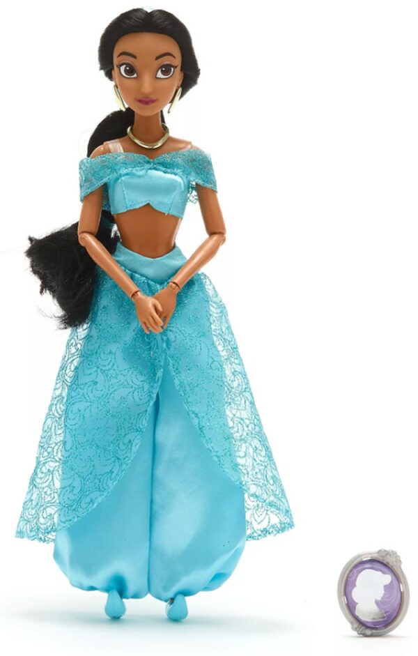 Papusa Printesa Disney Jasmine cu pandantiv