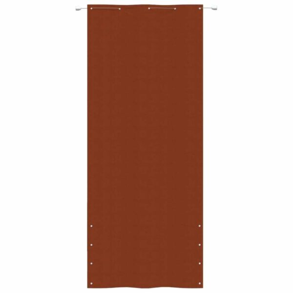 Paravan de balcon, caramiziu, 100x240 cm, tesatura oxford - imagine 2