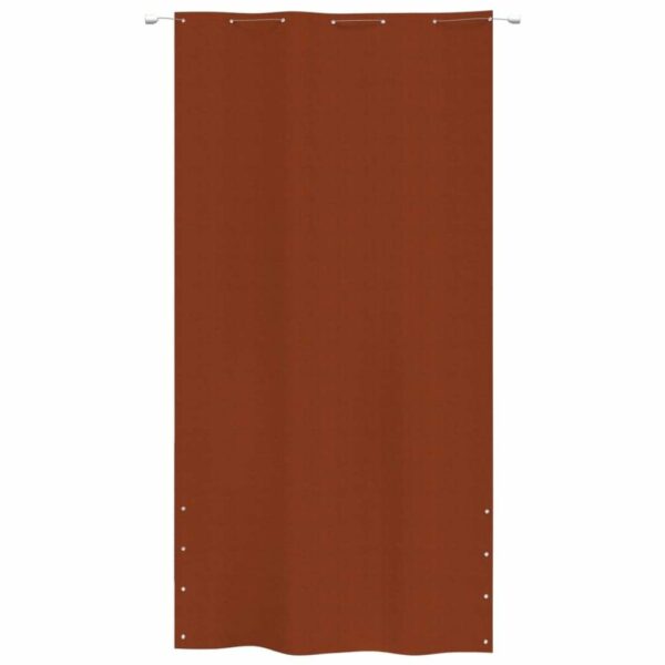 Paravan de balcon, caramiziu, 140x240 cm, tesatura oxford - imagine 2