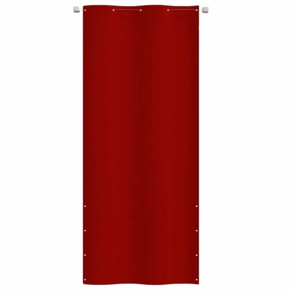 Paravan de balcon, rosu, 100 x 240 cm, tesatura oxford - imagine 2