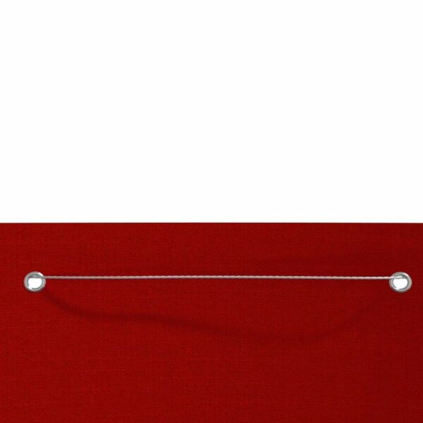 Paravan de balcon, rosu, 100 x 240 cm, tesatura oxford - imagine 3