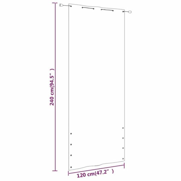 Paravan de balcon, verde inchis, 120x240 cm, tesatura oxford - imagine 5