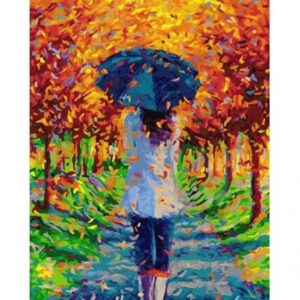 Pictura pe numere - Toamna in parc 40 x 50 cm