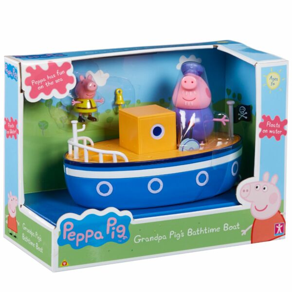 pep05060 001w 5029736050603 barca peppa pig grandpa pig s bathtime boat 1
