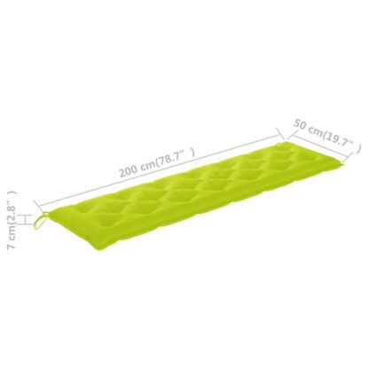 perna pentru balansoar verde aprins 200 cm material textil 5