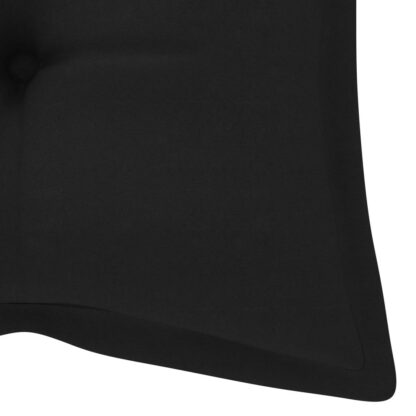 perna pentru banca de gradina negru 120x50x7 cm textil 3