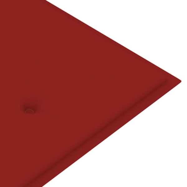 Perna pentru banca de gradina, rosu, 180x50x3 cm - imagine 4