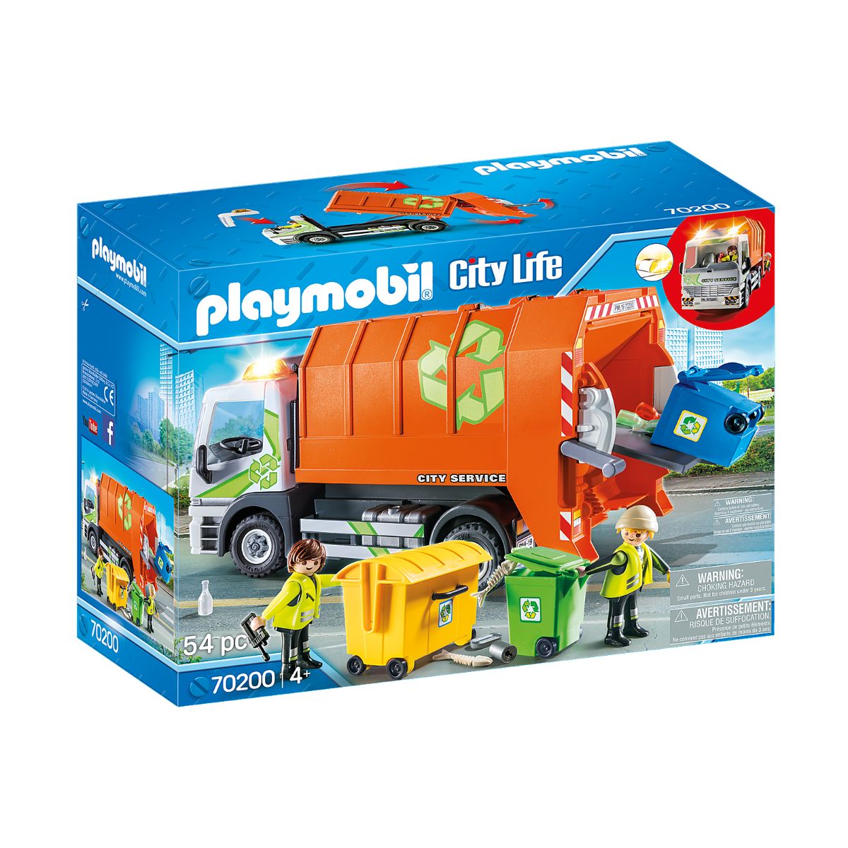 Set Playmobil City Life - Camion de reciclat
