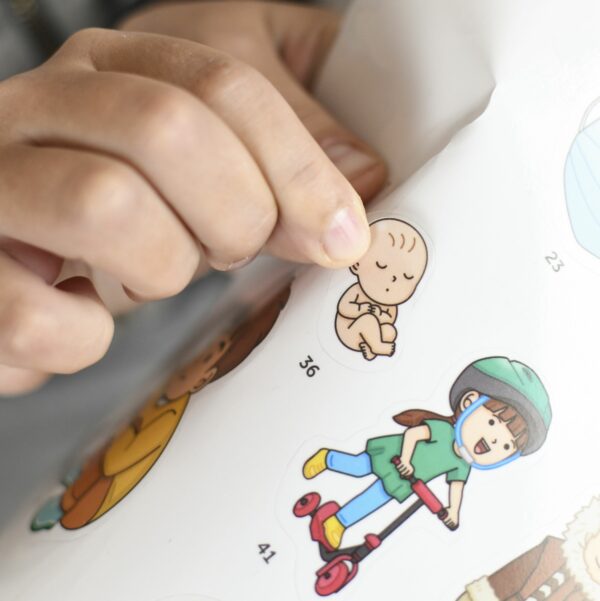 Joc educativ cu stickere repozitionabile corpul uman poppik - imagine 9