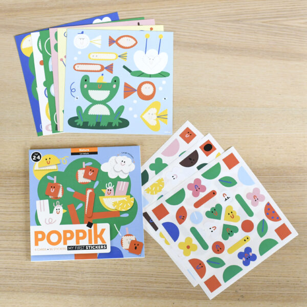 Joc creativ cu stickere natura poppik - imagine 2