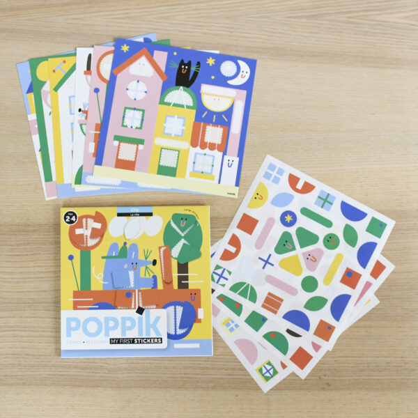 Joc creativ cu stickere orasul poppik - imagine 8