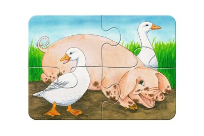 primul meu puzzle ravensburger animale de la ferma 2 4 6 8 piese 2