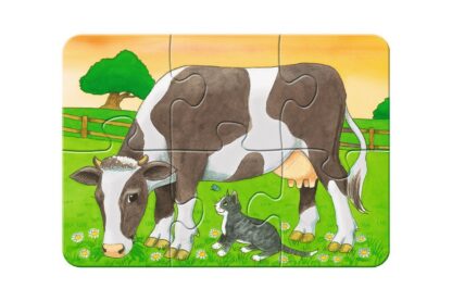 primul meu puzzle ravensburger animale de la ferma 2 4 6 8 piese 3