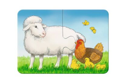 primul meu puzzle ravensburger animale de la ferma 2 4 6 8 piese