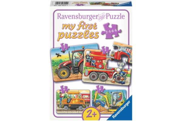 primul meu puzzle ravensburger utilaje agricole 2 4 6 8 piese 1