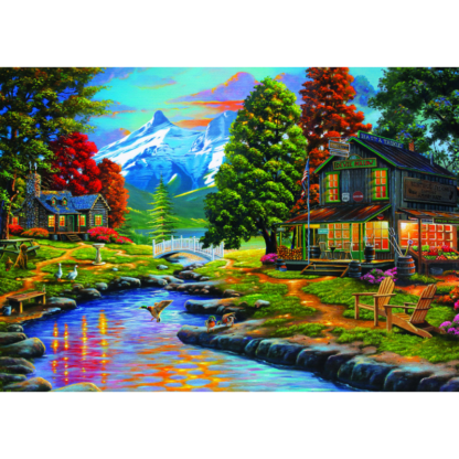 puzzle 2000 piese two shores a forest