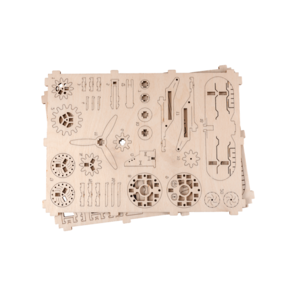 Puzzle 3D Avion - Kit model mecanic - imagine 6