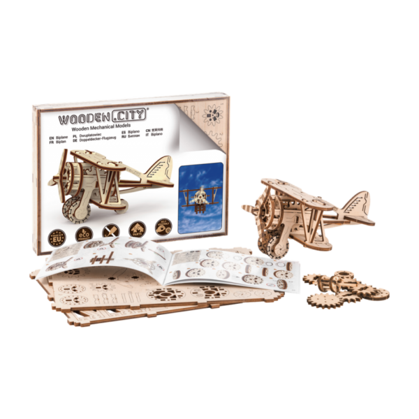 Puzzle 3D Avion - Kit model mecanic - imagine 7