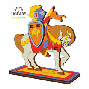 Puzzle 3D de colorat - Cavaler, 8 piese