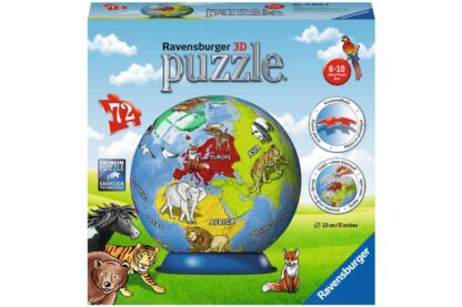 puzzle 3d ravensburger glob 72 piese 11840 1