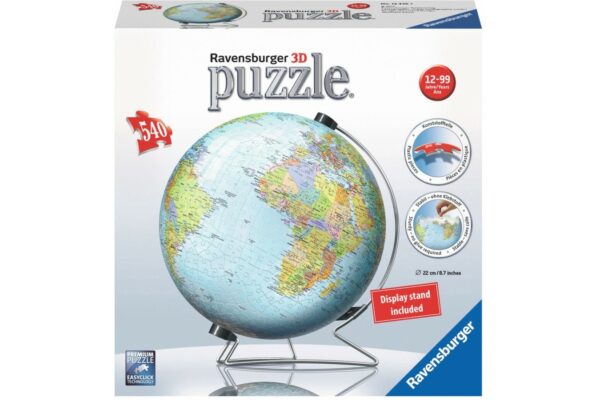 Puzzle glob Ravensburger - Pamantul, 540 piese (12436) - imagine 2