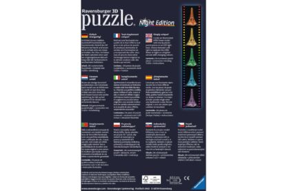 puzzle 3d ravensburger turnul eiffel noaptea 216 piese 12579 2