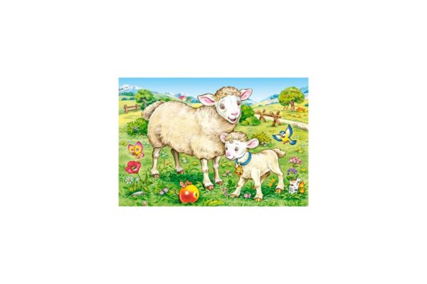puzzle 4 in 1 castorland animal moms and babies 8 12 15 20 piese 2